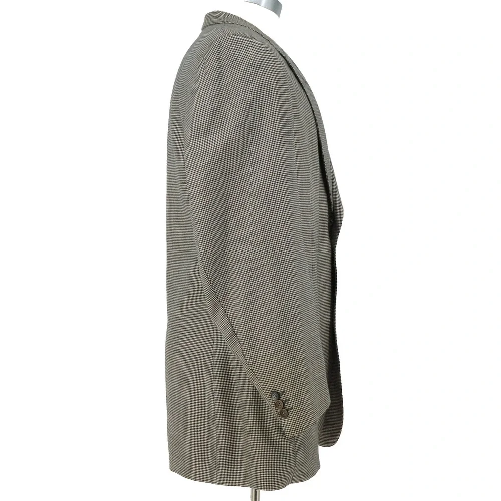 Coppley Sport Coat Mens 48L Beige Ermenegildo Zegna Cashmere Blazer Jacket Lined